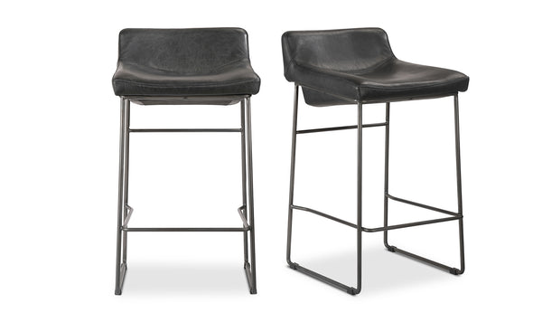 Starlet Leather Counter Stool Set of 2