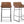 Starlet Leather Counter Stool Set of 2