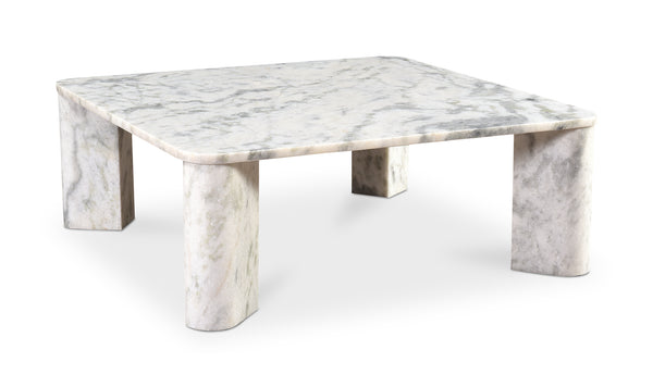 Moe's-Segment Marble Coffee Table Ashen Grey