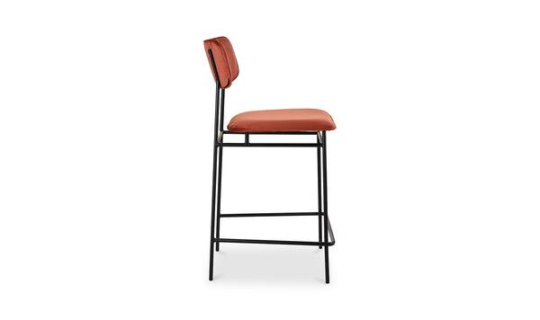 Moe's- Sailor Leather Counter Stool