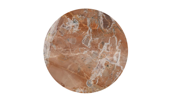 Moe's-Lark Marble Coffee Table Orange Fantasy