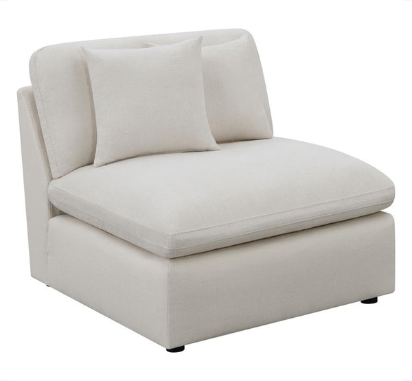 Coaster-  Hobson Upholstered Armless Chair Ivory