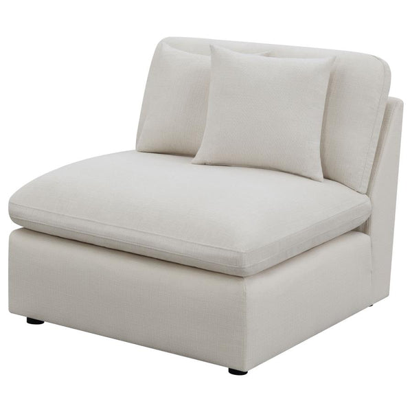 Coaster-  Hobson Upholstered Armless Chair Ivory