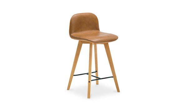 Moe's- Napoli Leather Counter Stool