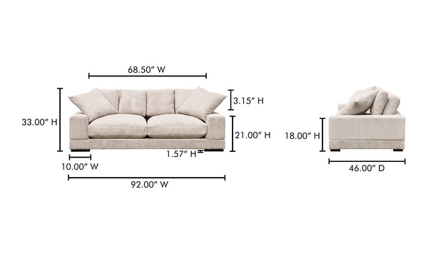 Moe's-Plunge 92In Sofa