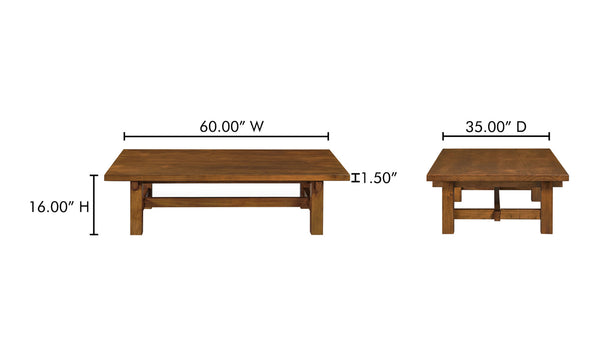 Moe's-Mikoshi Coffee Table Vintage Brown