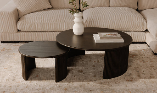 Moe's-Penny Coffee Table Natural Dark Brown