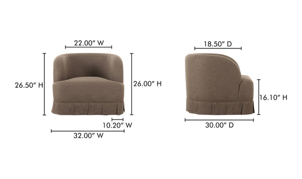 Moe's- Maren Swivel Chair