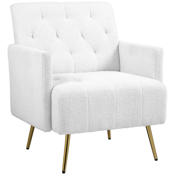 Traditional Button Tufted Accent Chair