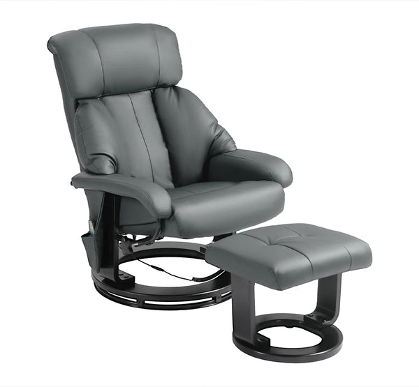 Wayne Recliner Chair with 10 Point Vibration  Massage and Footstool