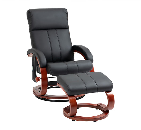 CozyAxis Electric Swivel Recliner Chair with 10 Vibration Points and 5 Massage