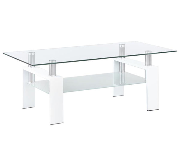 Coaster Rectangular Glass Top Coffee Table