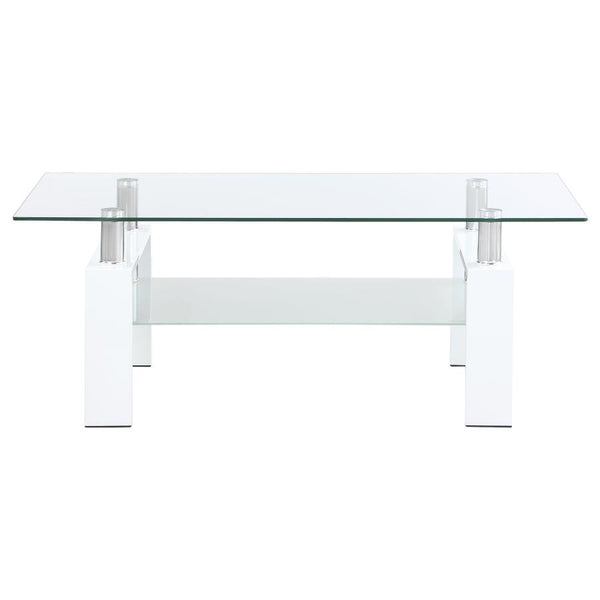 Coaster Rectangular Glass Top Coffee Table