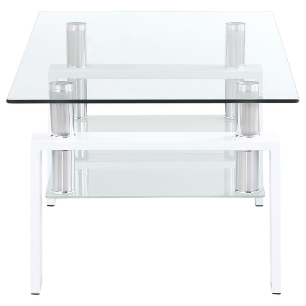 Coaster Rectangular Glass Top Coffee Table