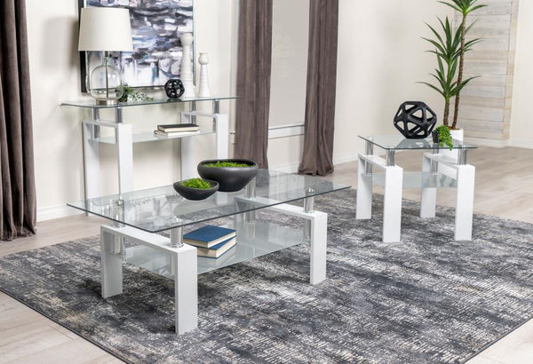 Coaster Rectangular Glass Top Coffee Table