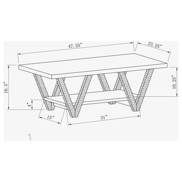 Stevens Engineered Wood Coffee Table