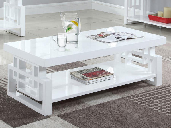 Schmitt Rectangular Coffee Table White