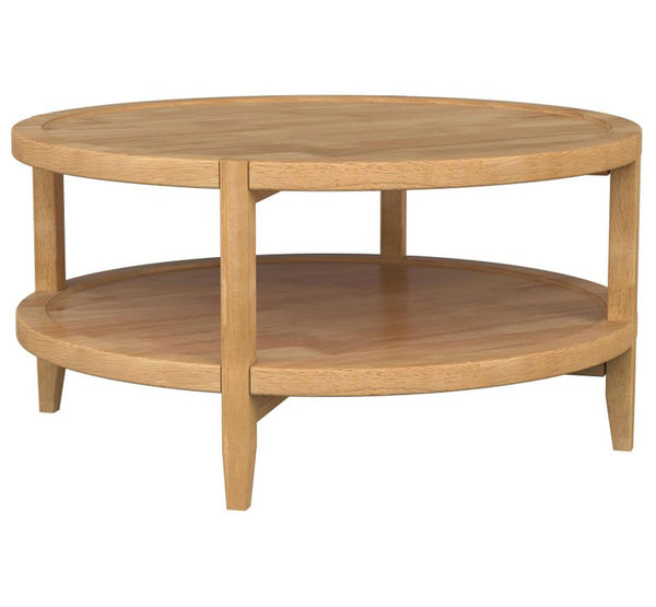 Coaster Round Solid Wood Coffee Table