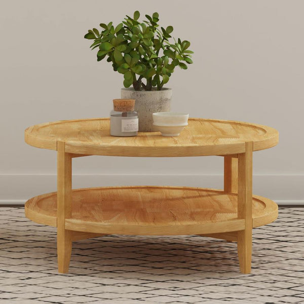 Coaster Round Solid Wood Coffee Table