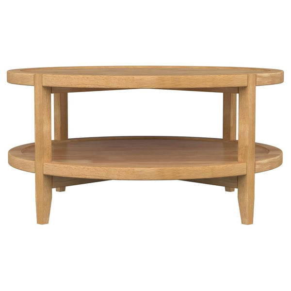 Coaster Round Solid Wood Coffee Table