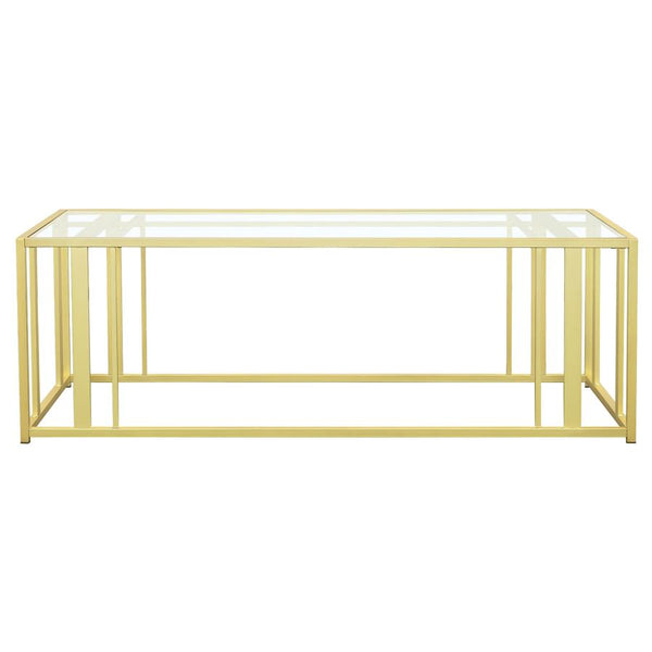 Adri Glass Top Coffee Table