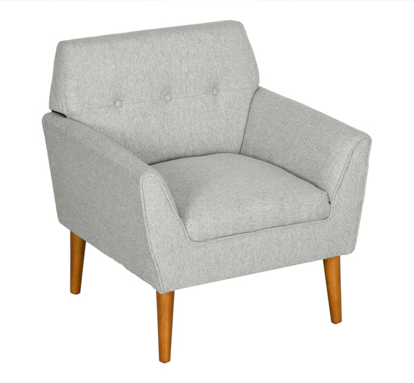 Traditional Button Tufted Accent Chair