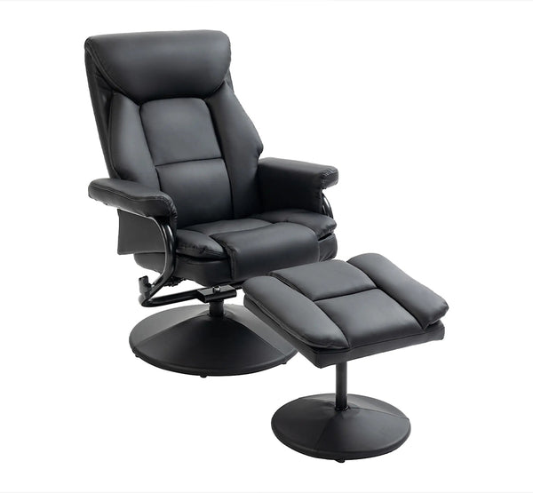 Knox Swivel Recliner Chair w/ Ottoman