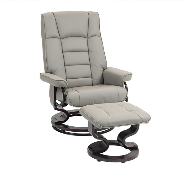 Niko Swivel Recliner Chair and Ottoman with High Back