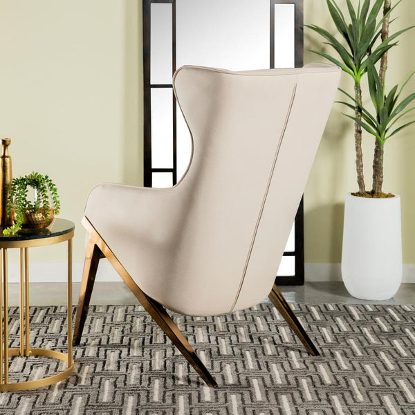 Walker Upholstered high Wingback Accent Chair