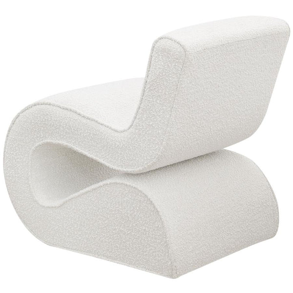 Coaster Boucle Upholstered Armless Curved Chair