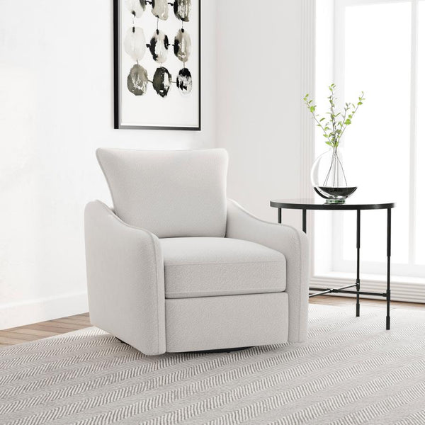 Madia Upholstered Sloped Arm Swivel Glider Chair