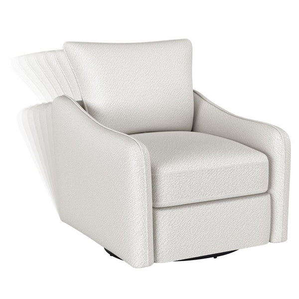 Madia Upholstered Sloped Arm Swivel Glider Chair