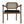 Noir - Tolka Chair, Teak with Leather Seat