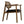 Noir - Tolka Chair, Teak with Leather Seat