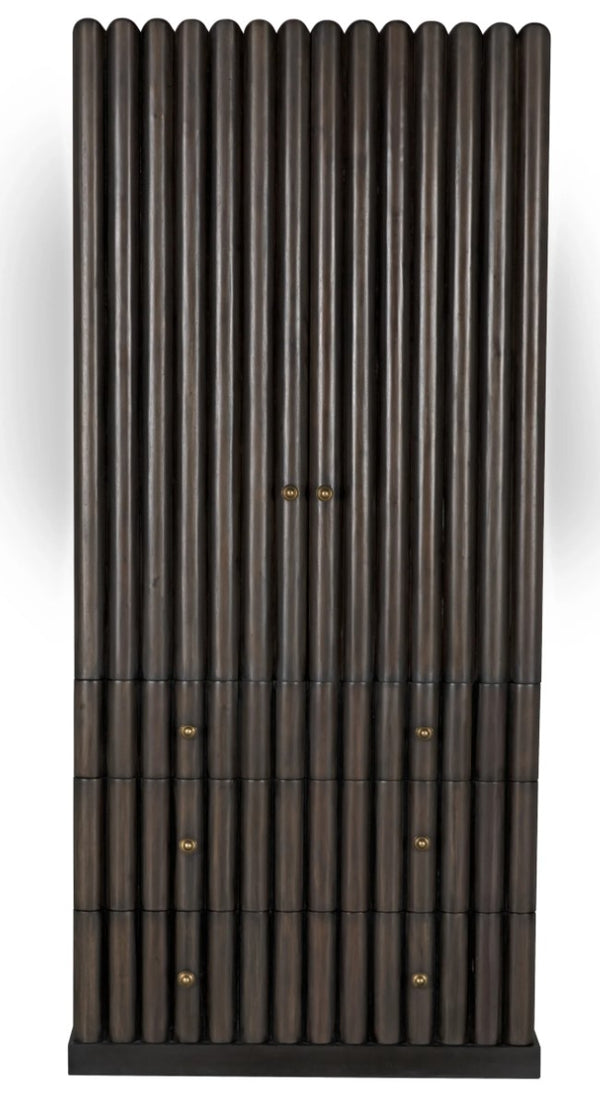 Noir -Amunet Hutch, Pale Rubbed with Light Brown Trim