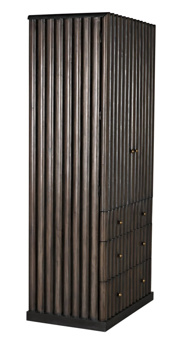 Noir -Amunet Hutch, Pale Rubbed with Light Brown Trim