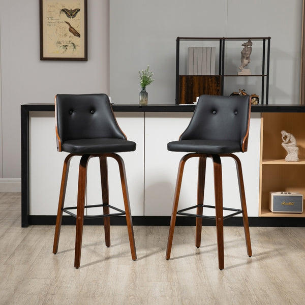 Stylish Seating Solutions: Bar Height Bar Stools with Backs Set of 2