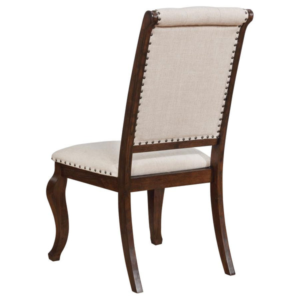 Coaster-Brockway Tufted Dining Chairs Cream and Antique Java- Set of 2