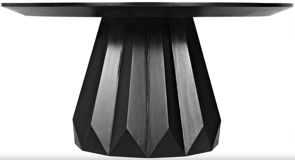 Noir- Brosche Dining Table Hand Rubbed Black