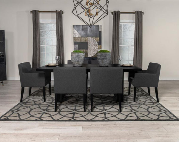 Coaster-Catherine Rectangular 84-Inch Wood Dining Table Black