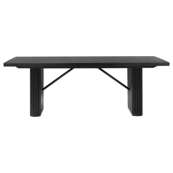 Coaster-Catherine Rectangular 84-Inch Wood Dining Table Black