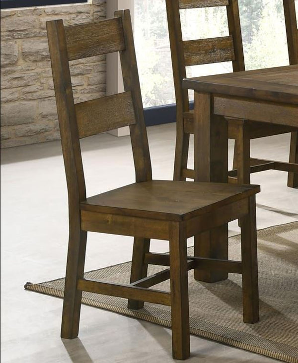 Coaster- Coleman Dining Side Chairs Rustic Golden Brown (Set of 2)