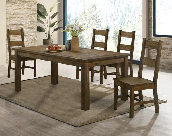 Coaster-Coleman 5-Piece Rectangular Dining Set Rustic Golden Brown