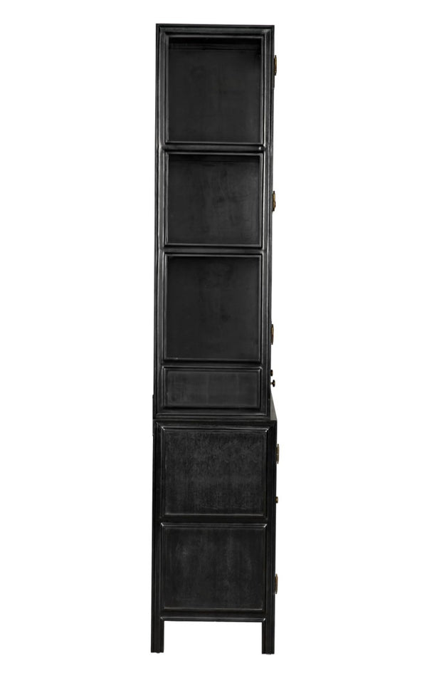 Noir -Colonial Hutch, Hand Rubbed Black