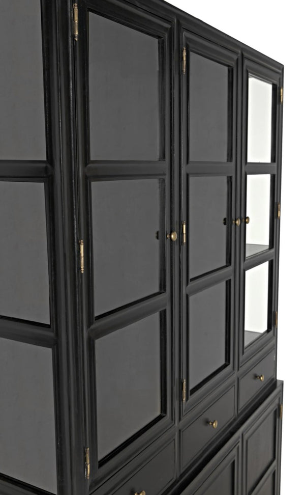 Noir -Colonial Hutch, Hand Rubbed Black