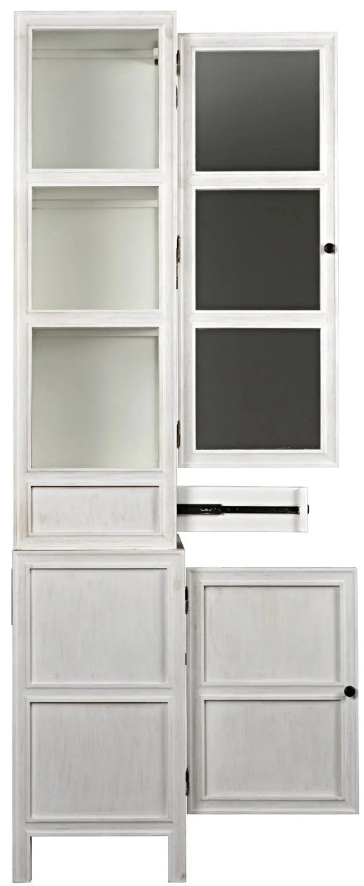 Noir -Colonial Hutch, White Wash