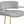 Comstock Upholstered Low Back Stool Grey and Gold