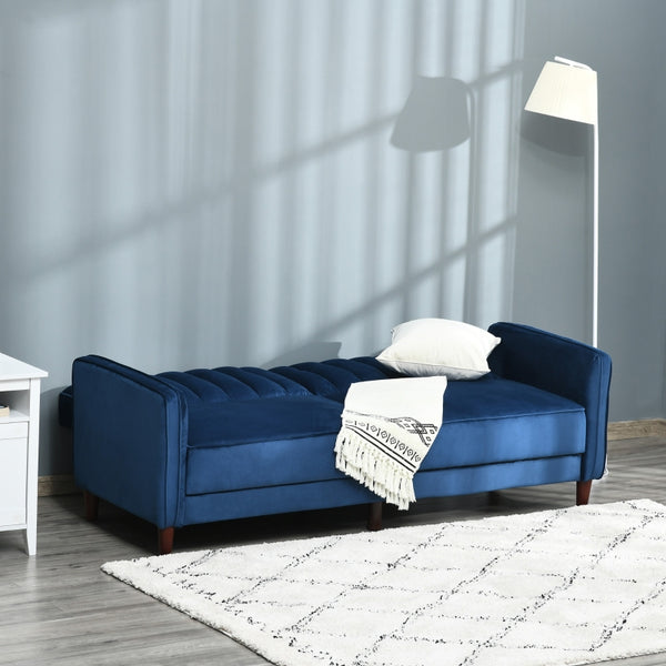 Stylish Compact Living: Small Sectional Sofa with Convertible Sleeper Chair