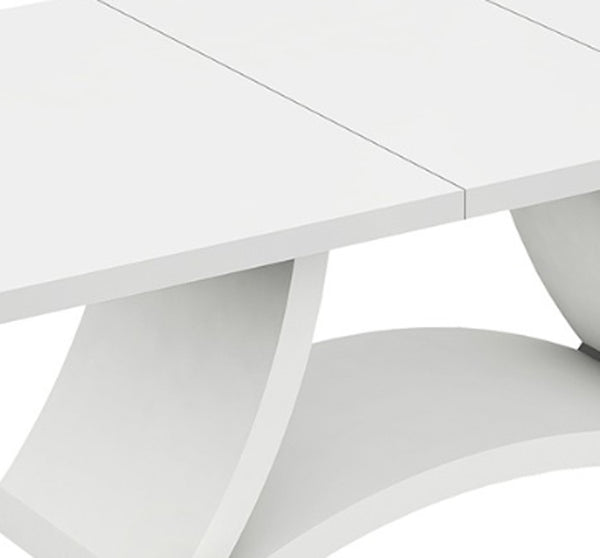 Global United D313 - White Dining Table Set For 6