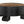 Noir -Tambour Coffee Table, Hand Rubbed Black with Veneer Top